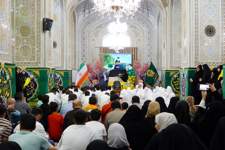 تقرير مصور/ حفل تکلیف الیافعین السوریین في الحرم الرضوي الشریف