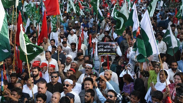 بھارت کی جارحیت کے بعد اسلام آباد میں عوامی مظاہرے