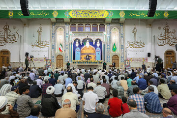 گزارش تصویری | جشن شب میلاد امام رضا(ع) در حرم بانوی کرامت