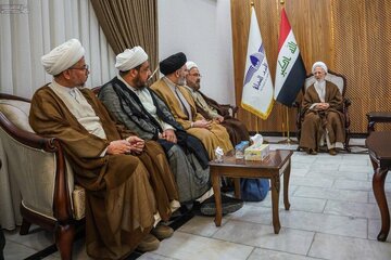 آیت اللہ جوادی آملی پہلی بار مقامات مقدسہ کی زیارت کے لئے عراق کے سفر پر + تصاویر