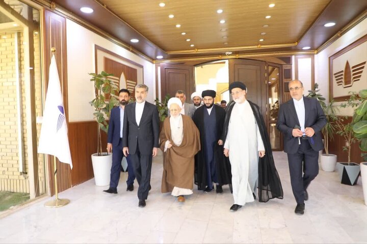 تشرف آیت‌الله جوادی آملی به زیارت اعتاب مقدسه عراق برای نخستین بار + تصاویر