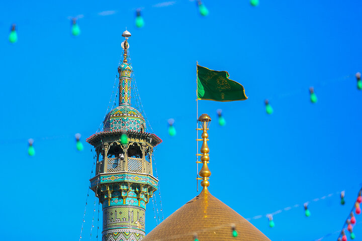 جلوه‌هایی از نام امام رضا (ع)در حرم حضرت فاطمه معصومه (س)