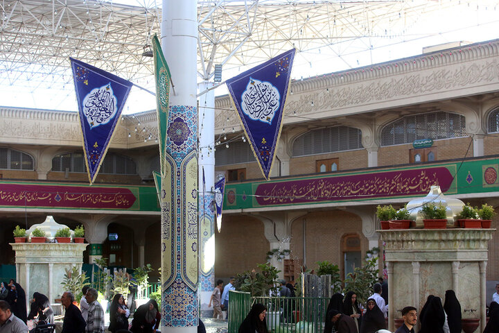 جلوه‌هایی از نام امام رضا (ع)در حرم حضرت فاطمه معصومه (س)