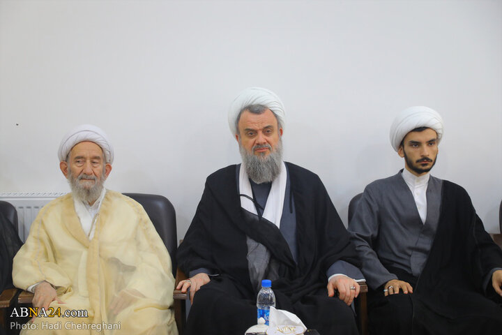 گزارش تصویری | مراسم جشن میلاد امام رضا (ع) با حضور آیت‌الله هادوی تهرانی