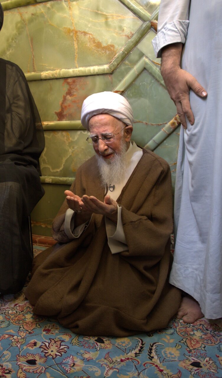 آیت اللہ جوادی آملی پہلی بار مقامات مقدسہ کی زیارت کے لئے عراق کے سفر پر + تصاویر