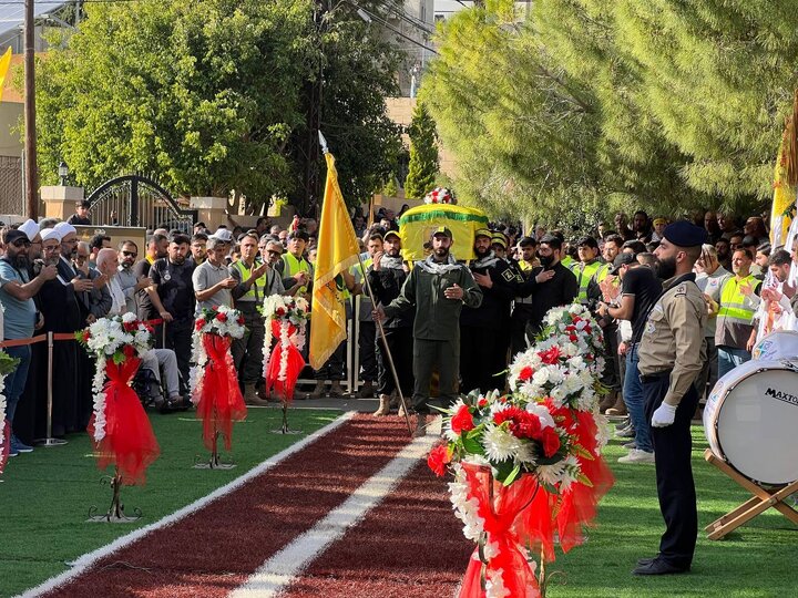 عکس خبری | مراسم تشییع پیکر شهید راه قدس «عدنان حرب» در جنوب لبنان