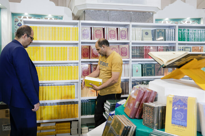 تقرير مصور| مشارکة العتبة الرضویة المقدسة في معرض طهران الدولي السادس والثلاثين للكتاب