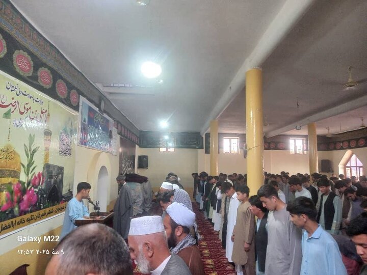 عکس خبری | مجلس جشن میلاد امام رضا(ع) در شهر شبرغان افغانستان