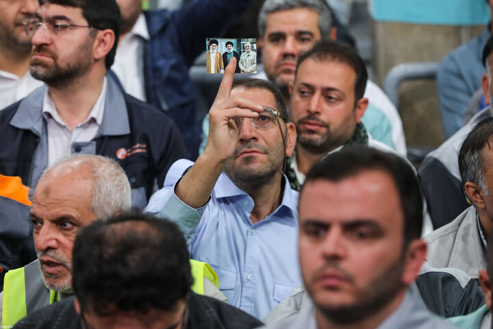 دیدار هزاران نفر از کارگران سراسر کشور