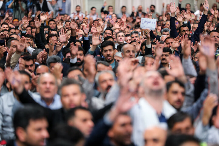 دیدار هزاران نفر از کارگران سراسر کشور