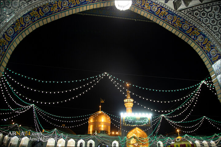 شام میلاد، حرمِ رضا در آغوش نور و نذر و نگاه