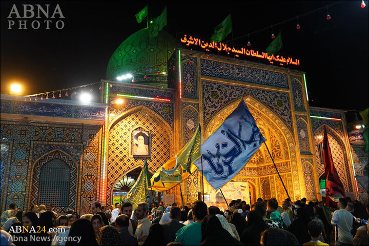 جشن نیمه شعبان در حرم سید جلال الدین اشرف
