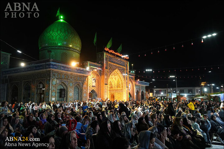 جشن نیمه شعبان در حرم سید جلال الدین اشرف