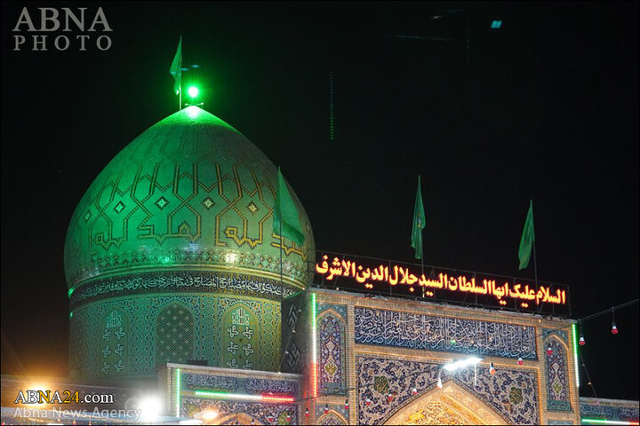 جشن نیمه شعبان در حرم سید جلال الدین اشرف