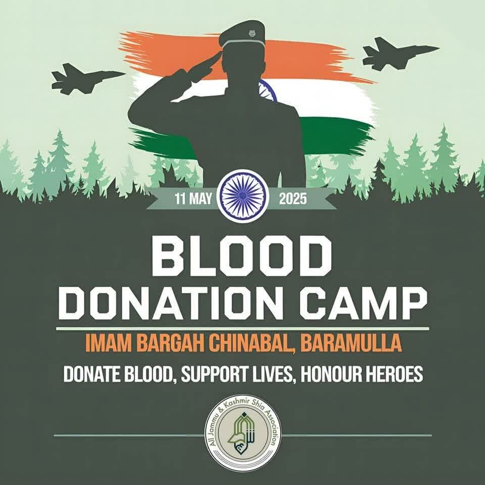 Amid India-Pakistan tensions, All J&K Shia Association holds blood donation camp