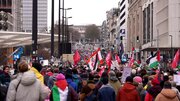 Tens of thousands march in Brussels demanding ceasefire and Israel sanctions