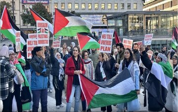 ویدیو | اسٹاک ہوم میں فلسطین کے مظلوموں سے یکجہتی کا اظہار