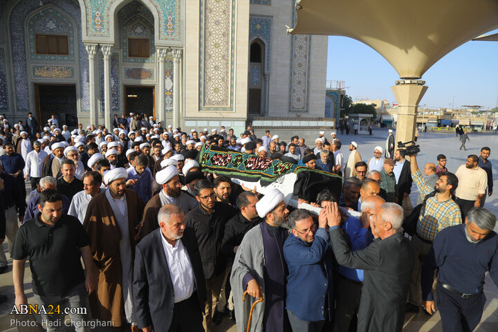 مراسم_تشییع استاد حشمت‌پور در شهر قم