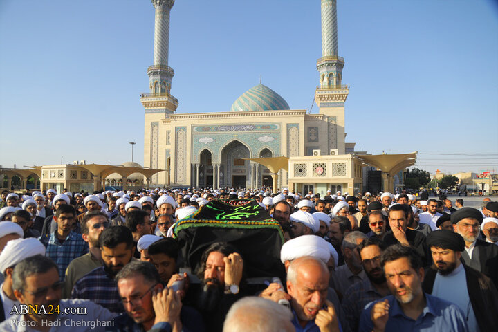 مراسم_تشییع استاد حشمت‌پور در شهر قم