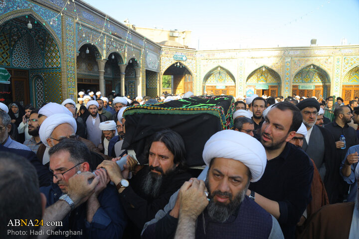 مراسم_تشییع استاد حشمت‌پور در شهر قم