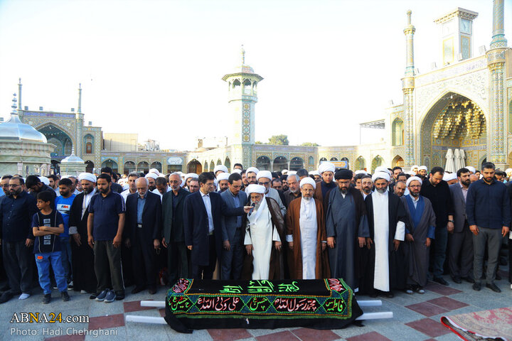 مراسم_تشییع استاد حشمت‌پور در شهر قم