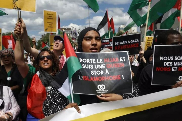 Thousands protest in France against Islamophobia and honor slain Muslim man