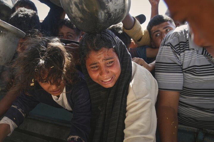 "غزہ سے ابھرنے والی چیخیں؛ تصاویر میں ظلم کی جھلک"