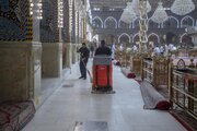 تقرير مصور/ إطلاق البرنامج الصيفي لغسل صحن مرقد أبي الفضل العباس (عليه السلام) وفرشه