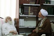 زيارة مدير الحوزات العلمية لآية الله نوري الهمداني