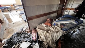Informe fotográfico | Ataque de militares sionistas al Hospital Nasser en Jan Yunis