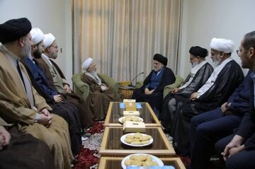 سید مقتدی صدر با آیت‌الله جوادی آملی در نجف دیدار کرد