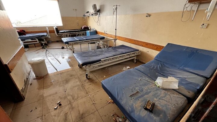 Informe fotográfico | Ataque de militares sionistas al Hospital Nasser en Jan Yunis