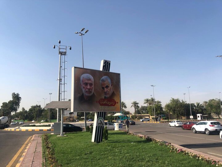 الحشد الشعبي ينهي أعمال تجديد وصيانة صور الشهداء داخل المنطقة الخضرا