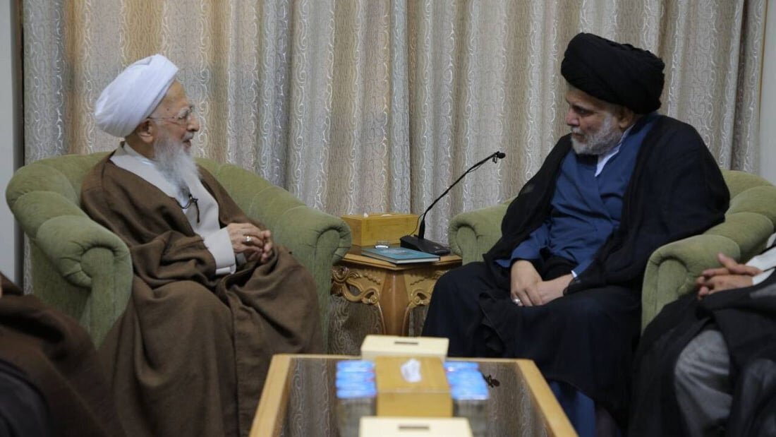 سید مقتدی صدر با آیتالله جوادی آملی در نجف دیدار کرد