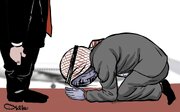 كاريكاتير / العالم العربي عند قدمي ترامب