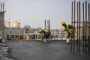 تقرير مصور/ تكميل صب 600 متر مربع من المساحات التكميلية لصحن أمّ البنين (ع) في العتبة العباسية المقدسة