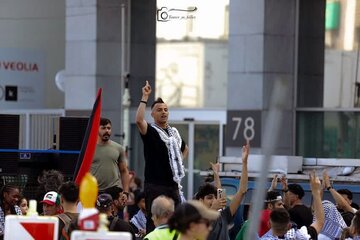 عکس خبری | تظاهرات در بروکسل بلژیک، در حمایت از فلسطین