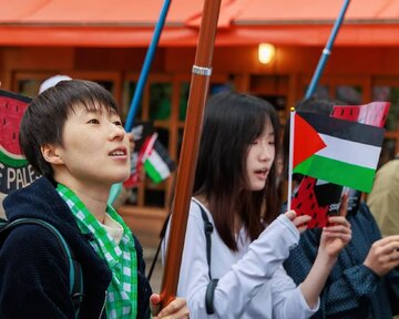 Galeri Foto:  Demonstrasi di Seoul sebagai Bentuk Solidaritas terhadap Rakyat Gaza yang Tertindas