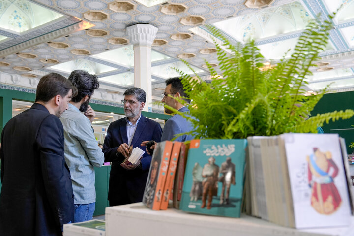 تقرير مصور| مشارکة العتبة الرضویة المقدسة في معرض طهران الدولي السادس والثلاثين للكتاب