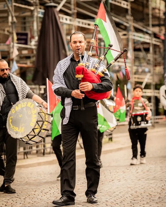 تظاهرات در مالمو سوئد در حمایت از فلسطین