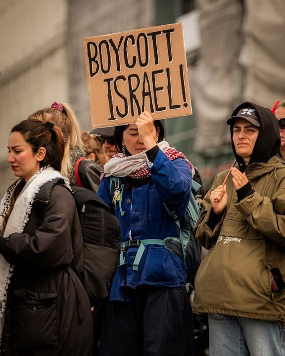 تظاهرات در مالمو سوئد در حمایت از فلسطین