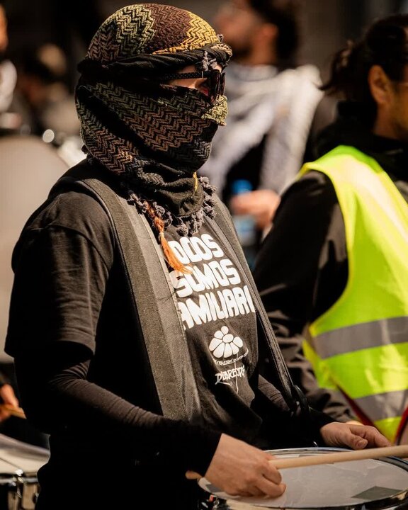 تظاهرات در مالمو سوئد در حمایت از فلسطین