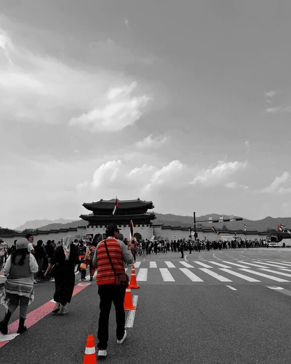 Informe gráfico | Manifestación en Seúl, capital de Corea del Sur, en solidaridad con el pueblo oprimido de Gaza
