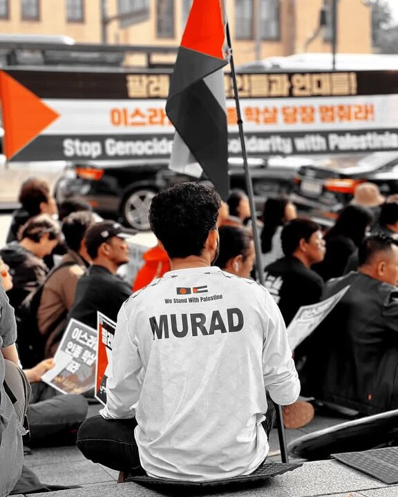 Informe gráfico | Manifestación en Seúl, capital de Corea del Sur, en solidaridad con el pueblo oprimido de Gaza