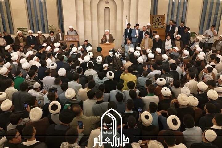 نجف میں آیت اللہ العظمی جوادی آملی کا والہانہ استقبال