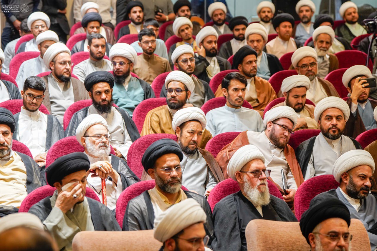 تجلیل آستان مقدس علوی از آیتالله جوادی آملی با حضور علما و دانشگاهیان + تصاویر