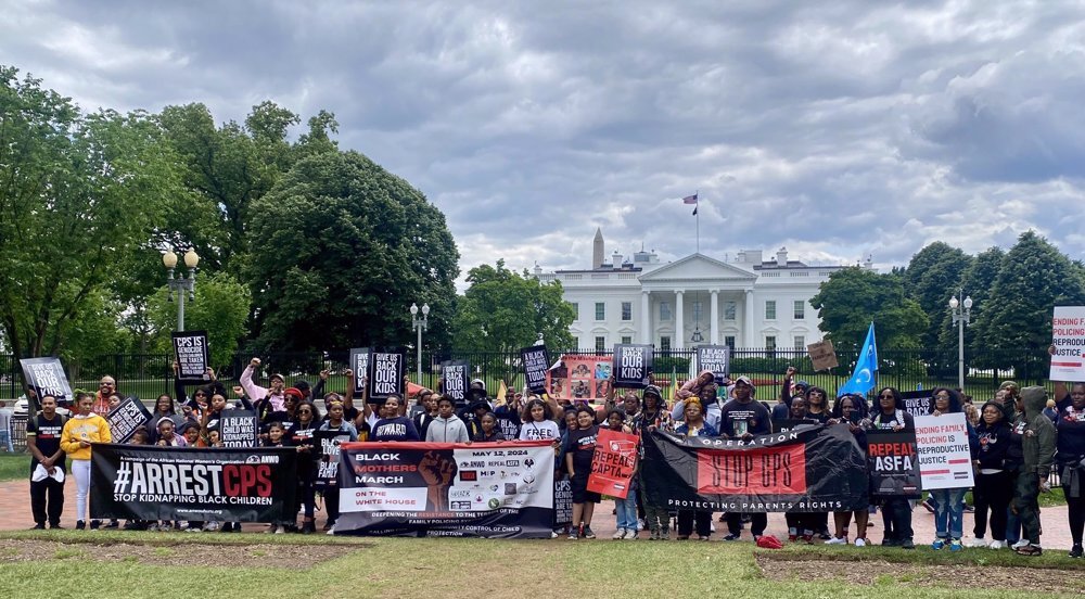 Black Mothers March demands justice for families torn apart by child welfare system in  front of White House