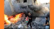 Məhəmməd Sinvarın terror edildiyi yerdə yaradılmış çuxur, Snvar sağdır \ VİDEO