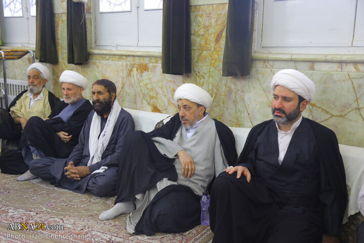مراسم تشییع پیکر مرحوم حجت‌الاسلام نقده‌دوزان در شهر قم