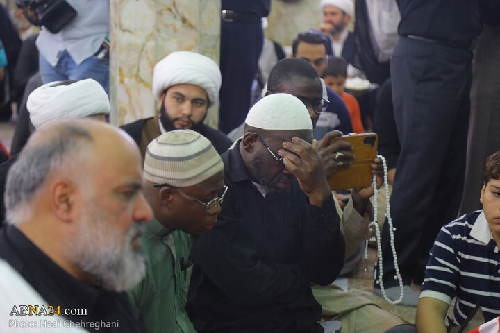 مراسم تشییع پیکر مرحوم حجت‌الاسلام نقده‌دوزان در شهر قم